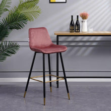 DANUBE | Kween Bar Stool -Rose / Black | 812700500019