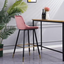 DANUBE | Kween Bar Stool -Rose / Black | 812700500019