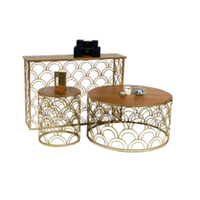 Lorcan Console Table-Veneer / Golden | 812700600007