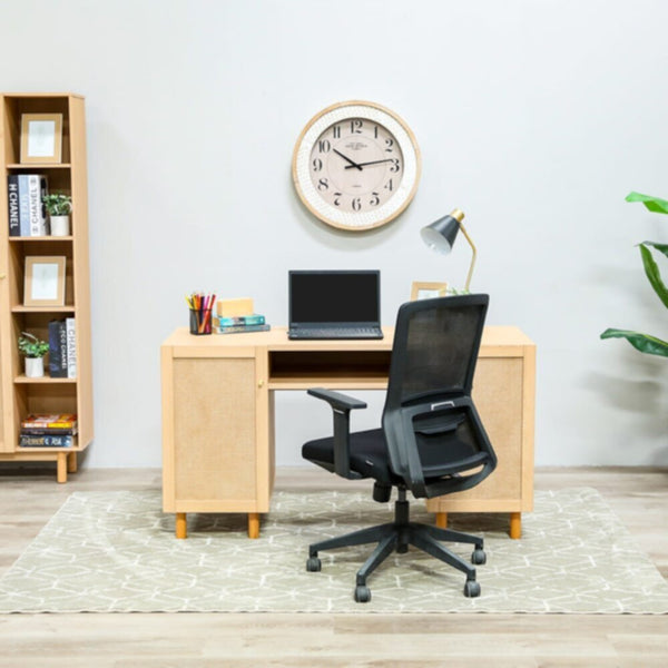 DANUBE | Hermano Study Desk-Natural Wood | 812800100087