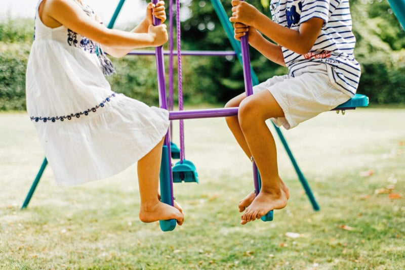 PLUM | Jupiter Double Swing & Glider Set Purple/Teal Age 3-10Yrs | 22102AB82