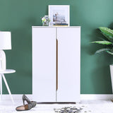 DANUBE | Bill 2 Door Shoe Cabinet 22 pairs White Oak | 813200100022
