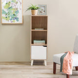 DANUBE | Kalum Display Cabinet Sonoma Oak White | 813200400076