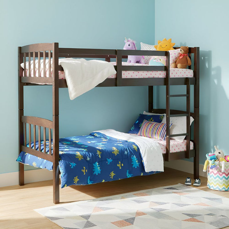 DANUBE | Henry 90x190 Solidwood Double Decker Bunk Bed Brown | 813300100052