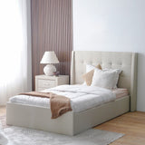 DANUBE | Supreme Twix 120x200 Upholstered Bed-Beige | 813300100149