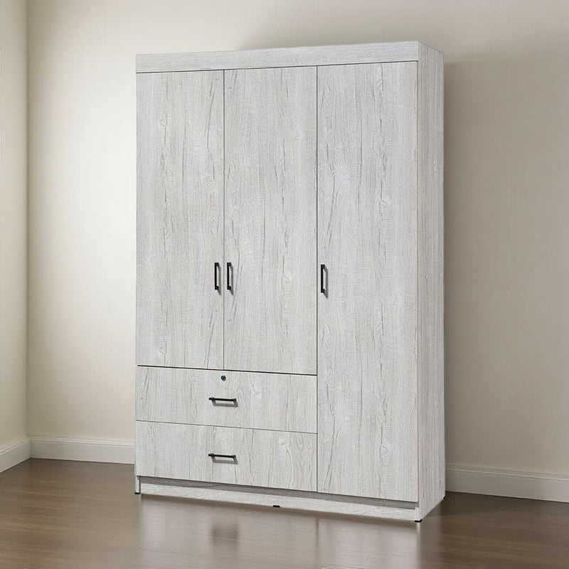 DANUBE | Selva 3 Door + 2 Drawer Wardrobe White Oak | 813300300020