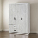 DANUBE | Selva 3 Door + 2 Drawer Wardrobe White Oak | 813300300020