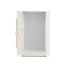 DANUBE | Aurora 2 Door Wardrobe W/Drawer - White / Natural | 813300300023