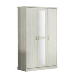DANUBE | Zirco 3 Door Wardrobe White Oak | 813300300028
