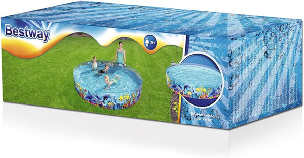 BESTWAY | Inflatable Fill 'N Fun Odyssey Pool 6' x H15"/1.83m x H38cm | BES115TOY00958