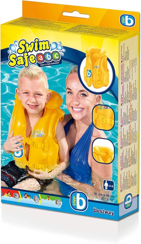 BESTWAY | Step B Swim Safe Baby Vest  20" x 18"/51cm x 46cm | BES115TOY00216