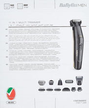BABYLISS | 11 in 1 WaterProof Carbon Titanium Multi Trimmer | MT860SDE