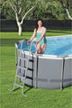 BESTWAY | Power Steel Oval Pool With Flowclear Filter Pump  18ftx9ftx48inch | BES115TOY01849