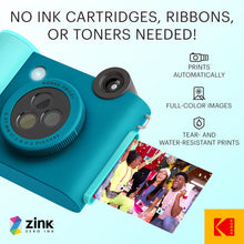 KODAK  | Wireless Digital Smile Plus Instant Print Camera Blue