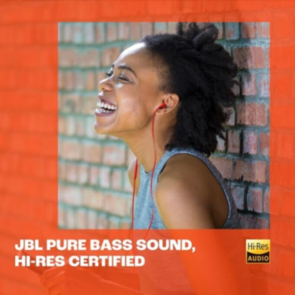 JBL| T310CUSB-C Red Wired Hi-Res In-Ear Headphones | 301001000000621