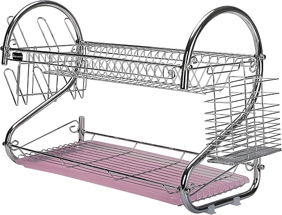 ROYALFORD | Large Dish Rack with Drip Tray | RF1151DRL