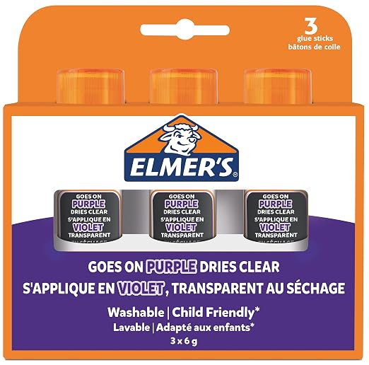 ELMER'S | Disappearing Purple Glue Stick 6gm Bls=3Pcs | EM-2136613