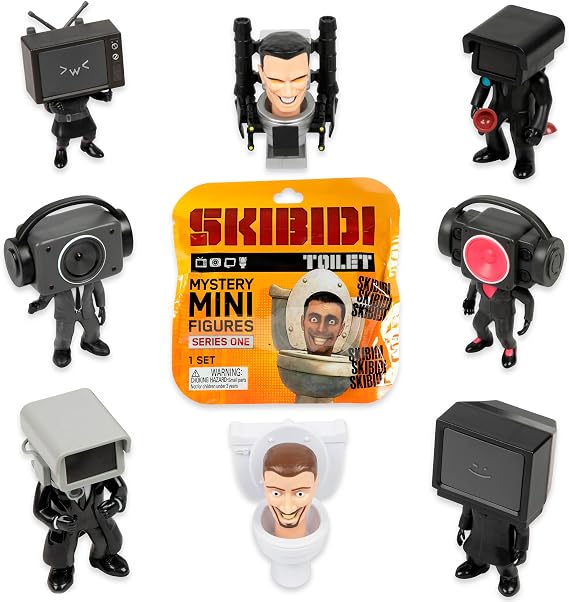 SKIBIDI TOILET | Mini Mystery Figures Blind Bag PDQ |1300