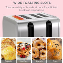 BLACK + DECKER | 4-Slice Toaster 2100W Double-Side Heating, 6- Browning settings, Defrost | ET444-B5