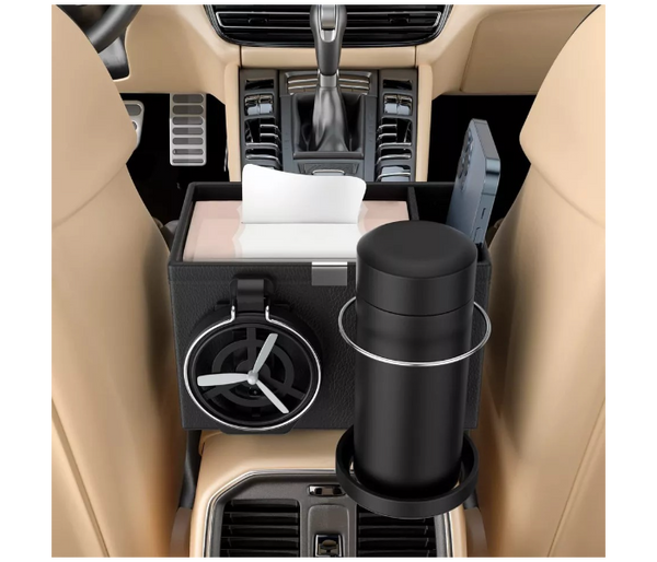 Car Armrest Box and Paper Towel Box with Cup Holder | JPL6424