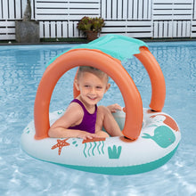 BESTWAY | Inflatable Pontoon With Canopy Plush Shaded Baby Boat 84x67cm | BES115TOY01810