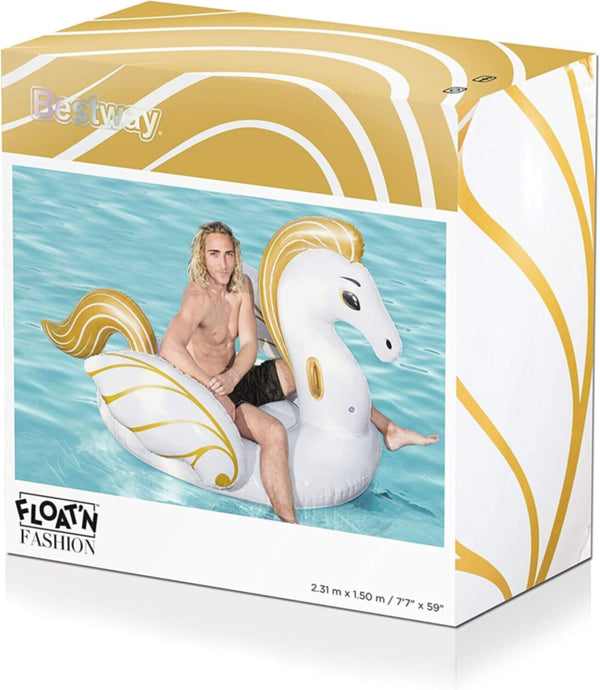 BESTWAY | Float N Fashion Luxury Pegasus Float Toy 7'7" x 59"/2.31m x 1.50m | BES115TOY01120