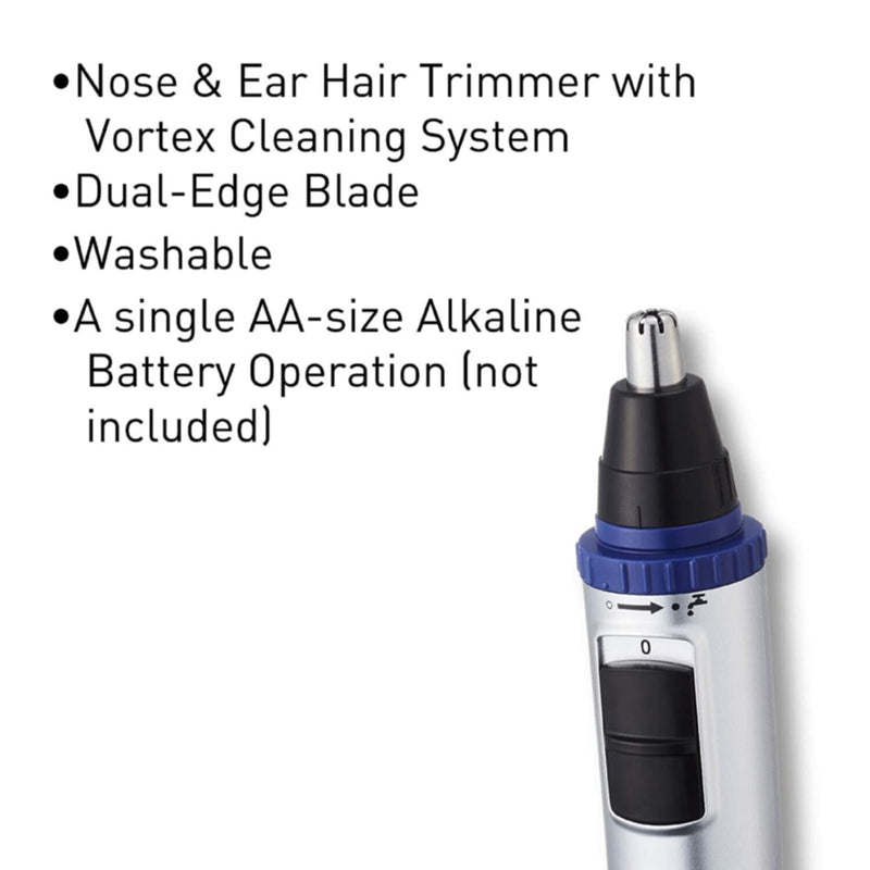 PANASONIC | Wet/Dry Nose & Ear Hair Trimmer with Vortex Cleaning System | ER GN 30