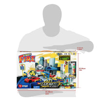 BBURAGO | 1:43 Scale Street Fire Car Wash Playset Incl. 1 Car 18-30406 | 47530406