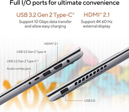 ASUS | Vivobook S 14 Flip Convertible Laptop 14inch WUXGA Touchscreen AMD Ryzen 5 7430U 8GB RAM 512GB SSD TN3402YA-LZ327W | MASITNTN34084