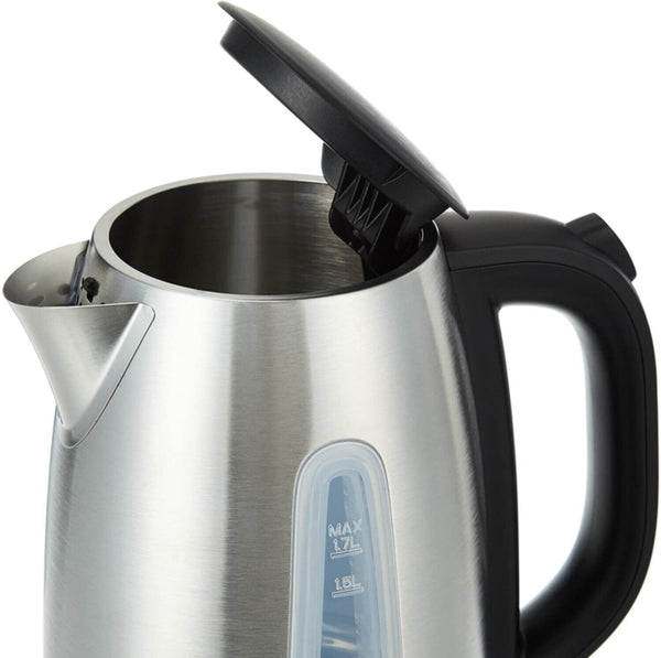BLACK + DECKER | Concealed Coil Stainless Steel Kettle, Auto Shut Off + Boil Dry Protection 1.7Ltr | JC450-B5