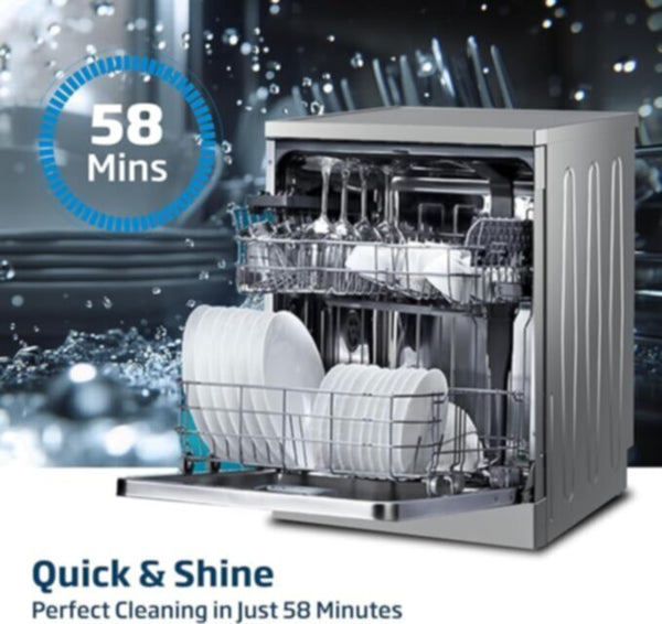 BEKO | Free Standing Dishwasher 15 Place Settings Dark Grey | BDEN38533GC