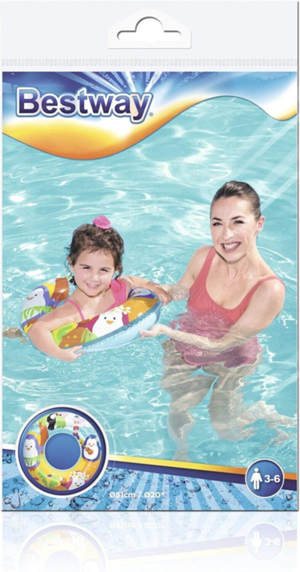 BESTWAY | Sea Adventures Swim Ring Assorted 20"/51cm | BES115TOY00244