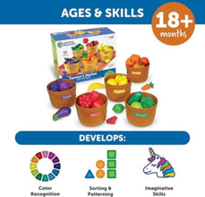 LEARNING RESOURCES UK| Farmer'S Market Food Sorting Set | LER3060