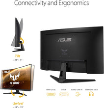 ASUS | TUF Gaming Monitor 32inch Curved  Full HD 1920x1080 Extreme Low Motion Blur VG328H1B | MASITMVG32899