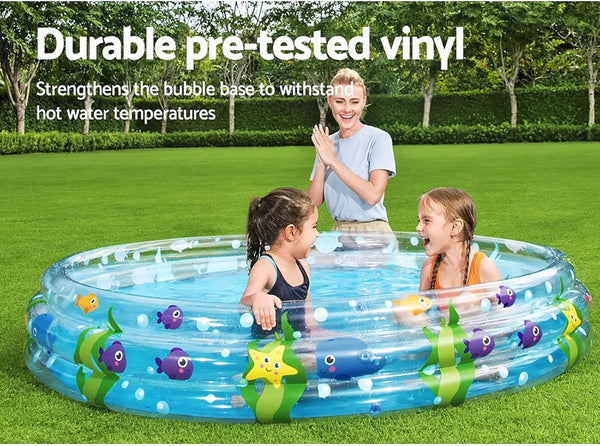 BESTWAY | Deep Dive 3 Ring Inflatable Play Pool 1.83mxH33cm | BES115TOY01882