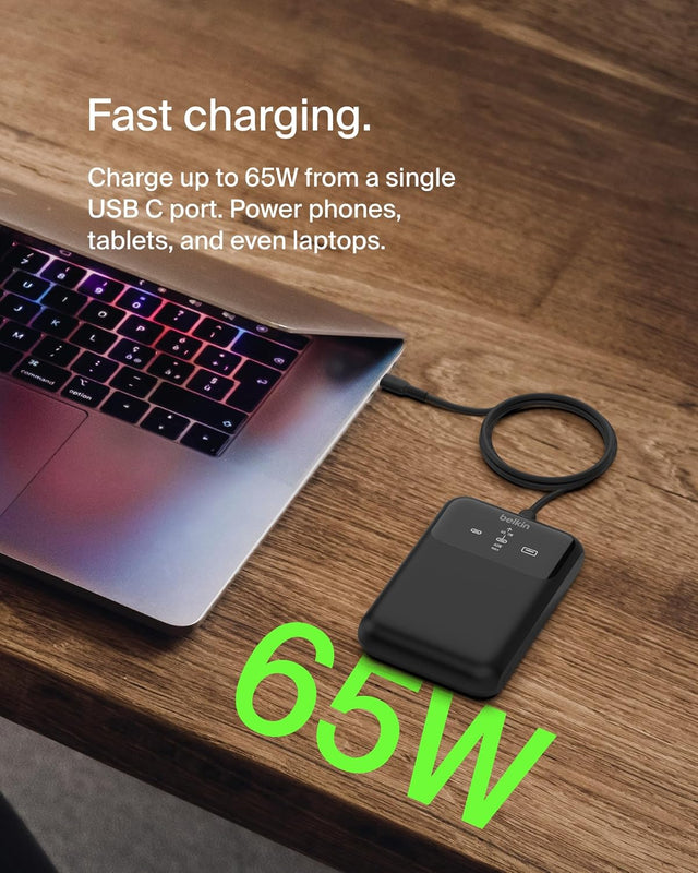 BELKIN | BoostCharge Pro 3 Port Laptop Power Bank 65W 20000mAH | TE0222538