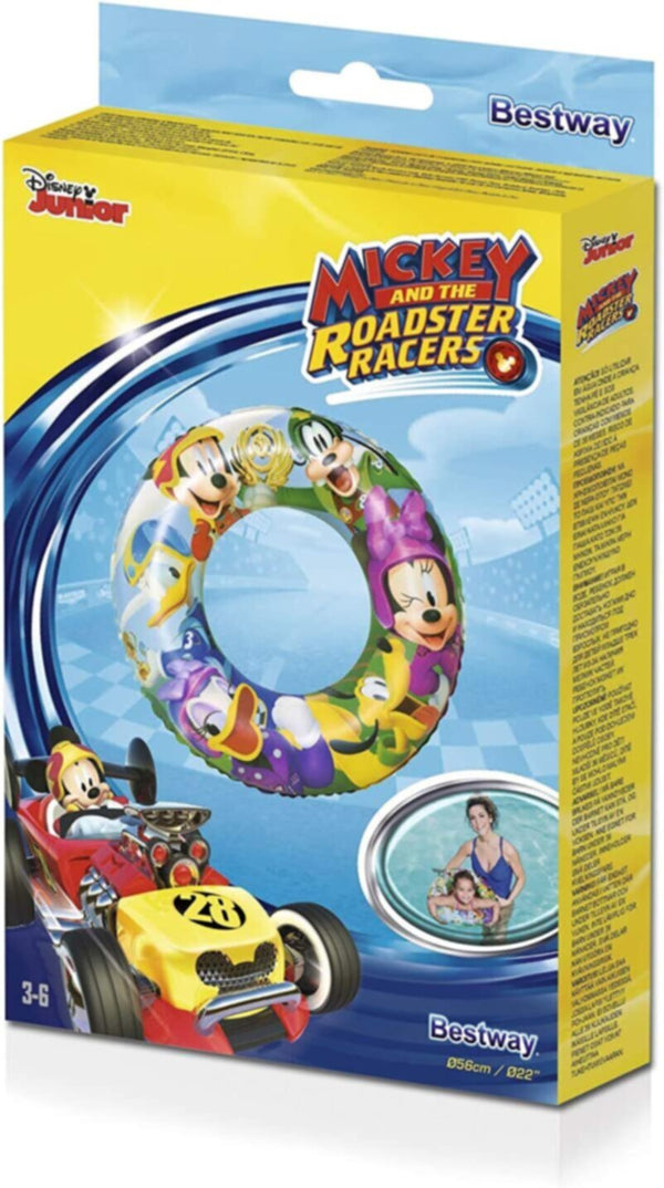 BESTWAY | Mickey And The Roadster Racers Swim Ring 22"/56cm | BES115TOY00147