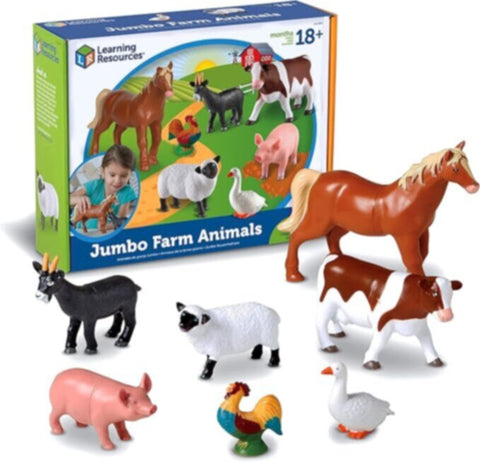 LEARNING RESOURCES UK| Jumbo Farm Animals (2+ Years) | LER0694