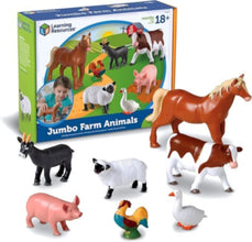 LEARNING RESOURCES UK| Jumbo Farm Animals (2+ Years) | LER0694