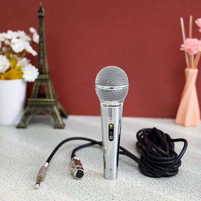 OLSENMARK | Dynamic Wired Microphone Silver | OMMP1215