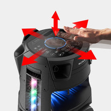 SONY | High Power Party Speaker with Bluetooth Technology (Karaoke,Gesture Control, Party Light, Taiko) Black | MHC-V73