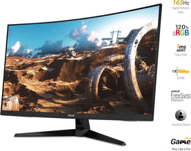 ASUS | TUF Gaming Monitor 32inch Curved  Full HD 1920x1080 Extreme Low Motion Blur VG328H1B | MASITMVG32899