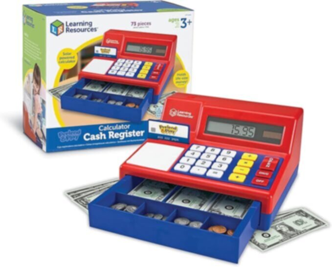 LEARNING RESOURCES UK| Pretend & Play Calculator Cash Register (Uk Currency) | LSP2629-UK