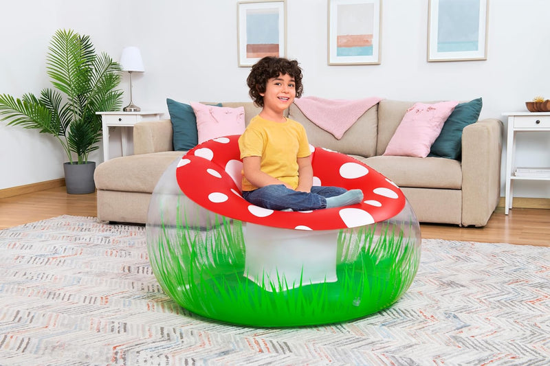 BESTWAY | Mighty Mushroom Children's Inflatable Chair 1.13mx1.13mx66cm | BES115TOY01714