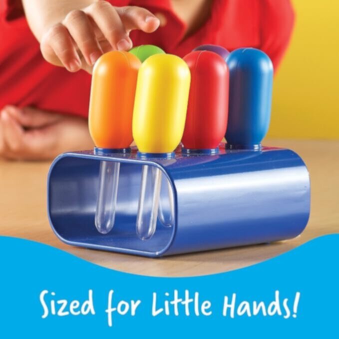 LEARNING RESOURCES UK| Primary Science Jumbo Eyedroppers With Stand (3+ Years) | LER2779