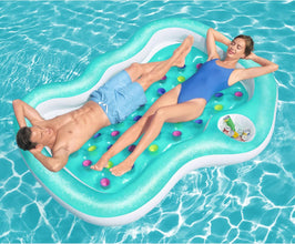 BESTWAY | Air Mattress Double Summer Colors 216x178cm | BES115TOY01817