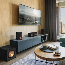 KLIPSCH | Center Channel Speaker Black Textured Wood Grain Vinyl Single | R-50C