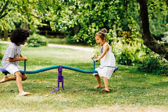 PLUM | Rotating Metal See Saw Purple/Teal Age 3-8Yrs | 22300AB82