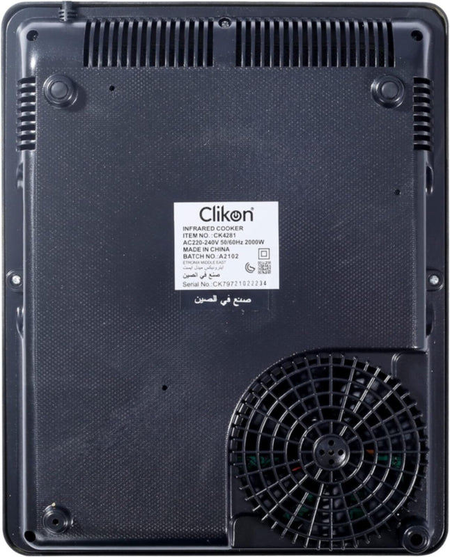 CLIKON | Infrared Cooker-2000W | CK4281