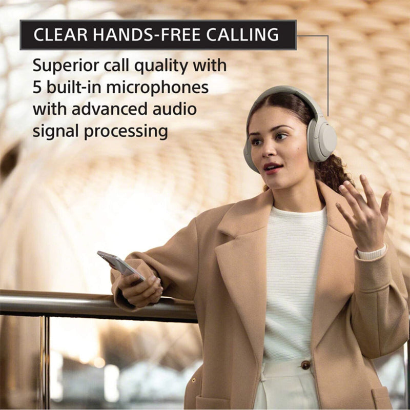 SONY | Wireless Noise Cancelling Bluetooth Headphones with Mic for Phone Calls, 30 Hours Battery Life Silver | WH-1000XM4-SILVER